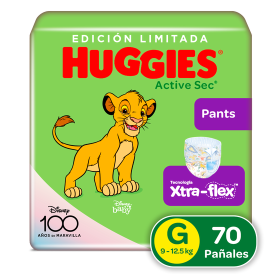 Pantaloncitos Huggies Active Sec Etapa 3/G 70uds